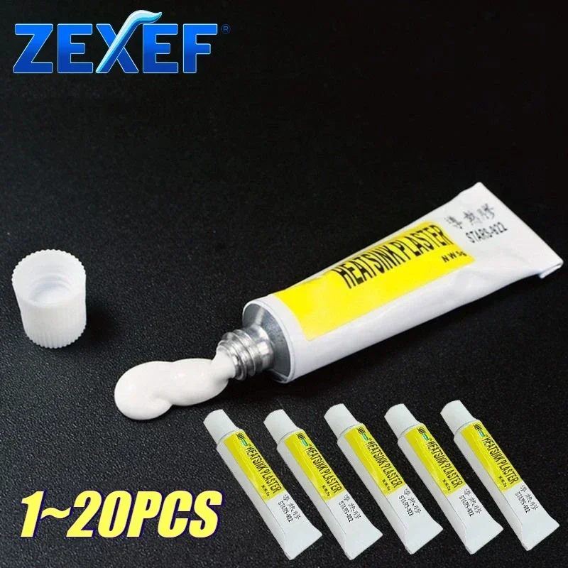 Ram Memory Module - 1-20pcs Thermal Paste Black Silicone Adhesive