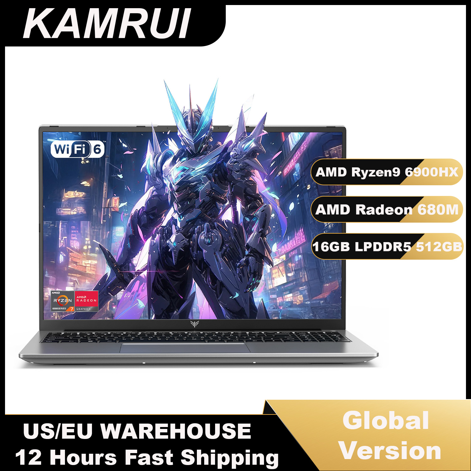 KAMRUI 16inch Laptop AMD Ryzen - Ddr4 2400Mhz review and price