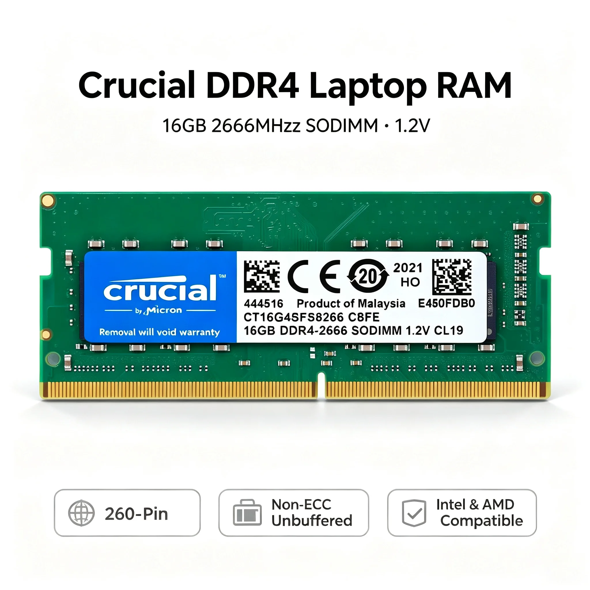 Crucial  1PCS/2PCS DDR4 Laptop - Ddr4 3200 16Gb review and price