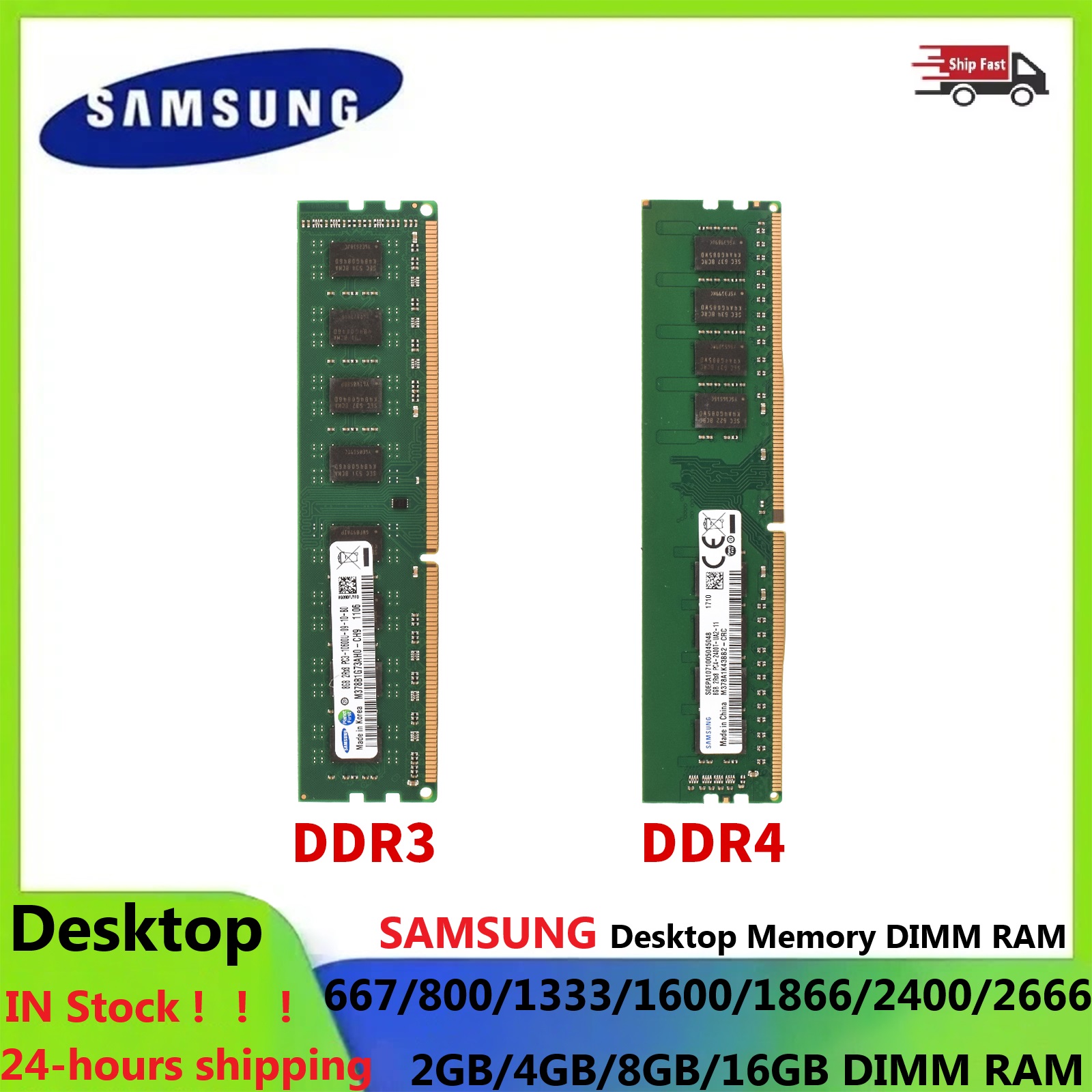 SAMSUNG Desktop RAM DIMM Memor - Ddr4 2400Mhz review and price