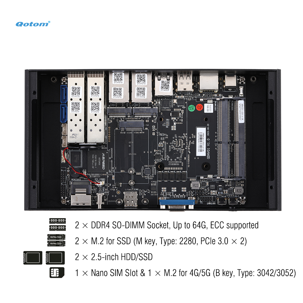 Mini PC Q20300G9 CPU Atom C300 - Ddr4 Desktop Ram review and price