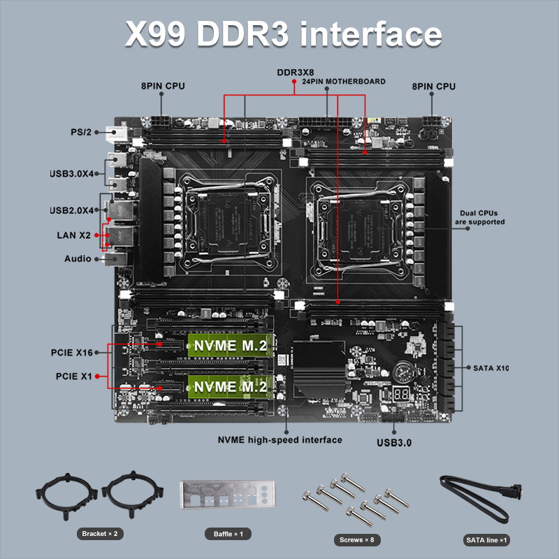 X99 Dual-socket Cpu Motherboar - Ecc Ram Server review and price
